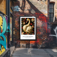 William Morris-Inspired Artistic Poster with Floral Elegance