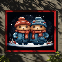 Winter Wonderland Bears Poster