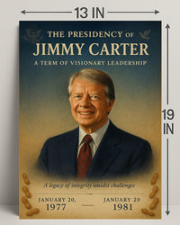 Jimmy Carter Presidential Tribute Photo Tribute Poster PosterGoat