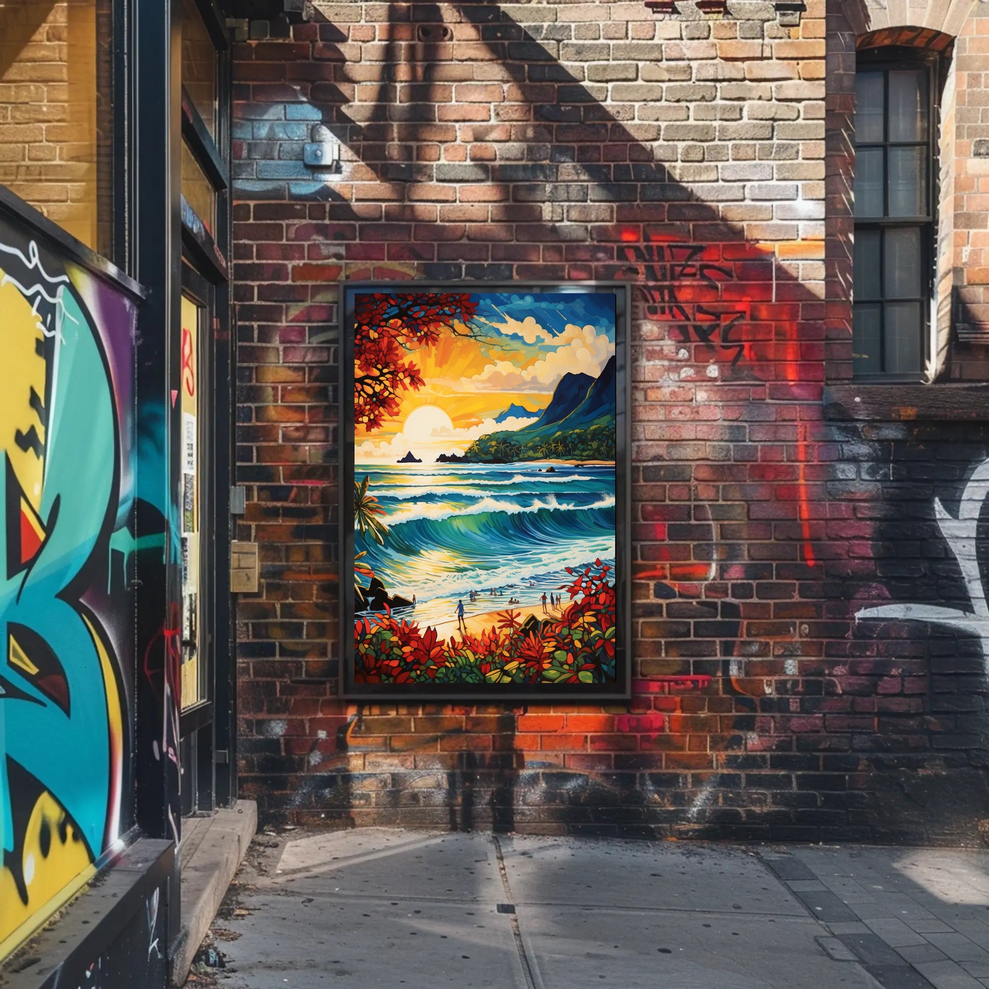 Tropical Sunset Serenity Poster
