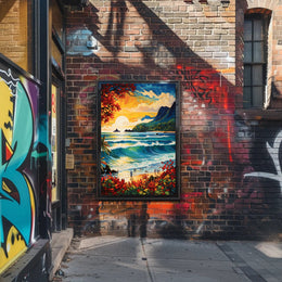 Tropical Sunset Serenity Poster