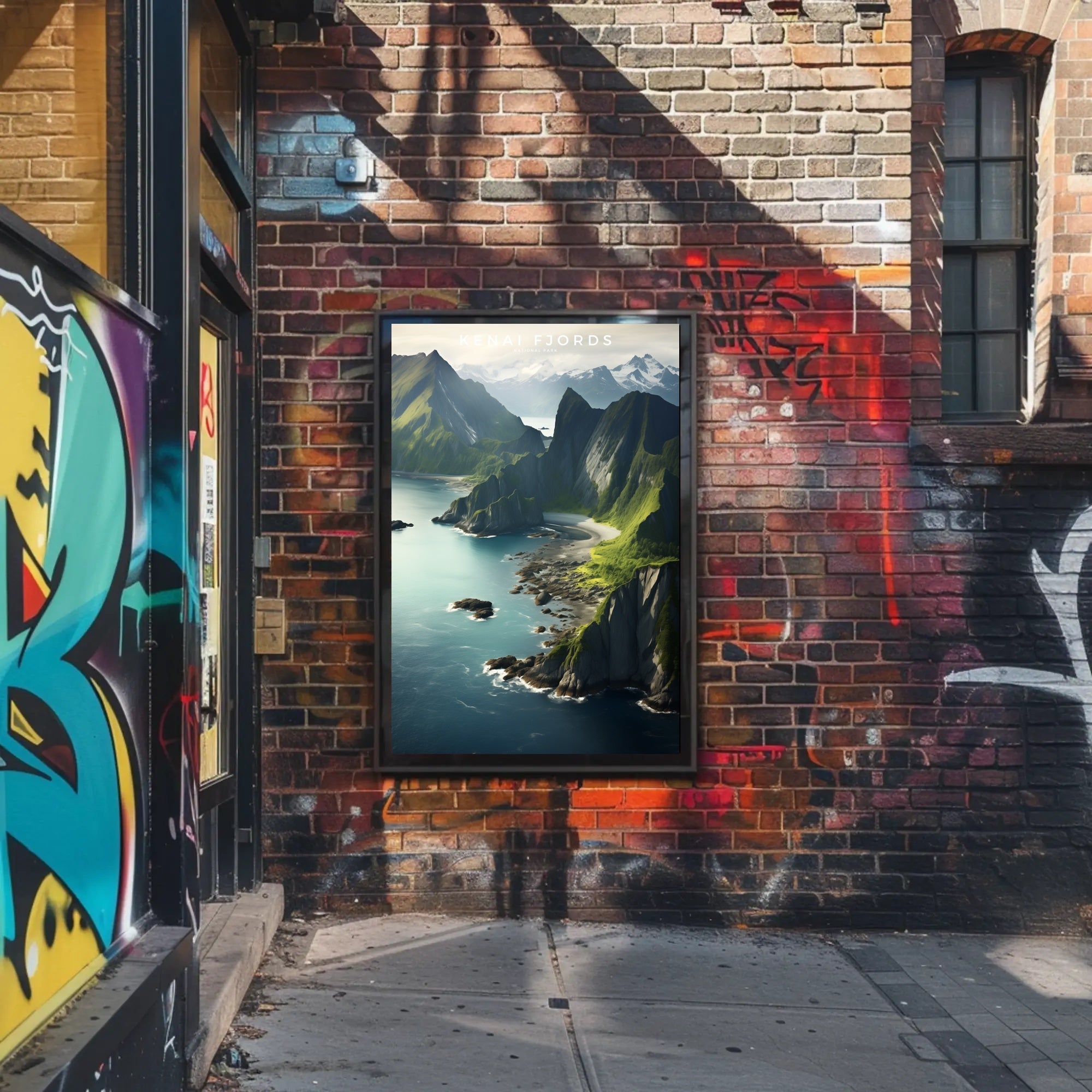 Kenai Fjords Majestic Travel Poster Wall Art