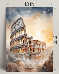 Colosseum At Dusk Poster
