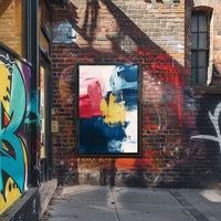 Modern Abstract Layered Color Field Composition Poster