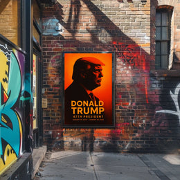 Donald Trump 47th President Patriotic Vintage Poster