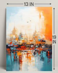 Abstract Cityscape Abstract Poster