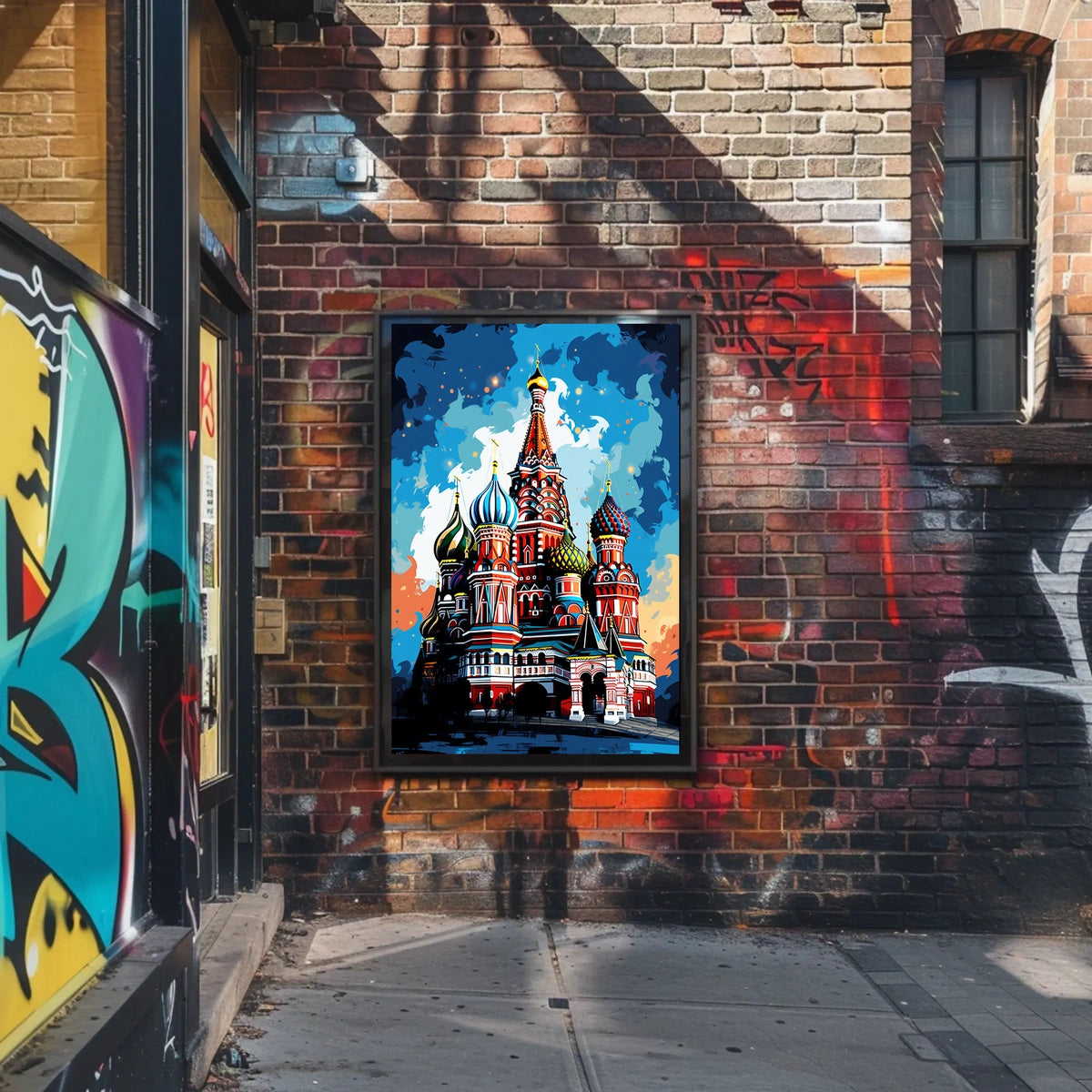 Saint Basil's Cathedral Whimsical Artistic Cultural Heritage Poster