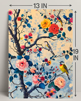 Blossoms And Birds William Morris Art Poster