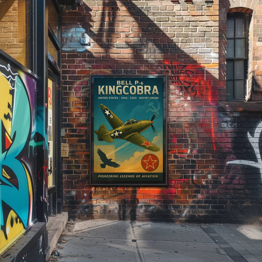 Bell P-6 Kingcobra Aviation Legends Poster