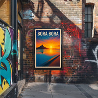 Bora Bora Sunset Poster