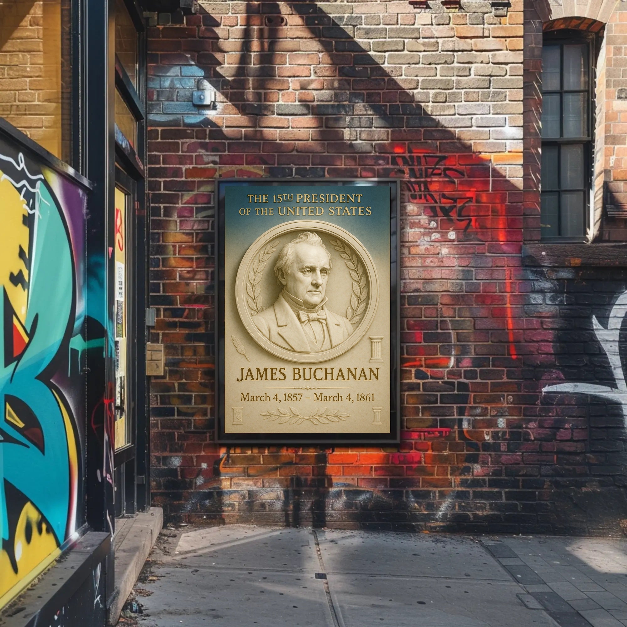 James Buchanan Presidential Poster