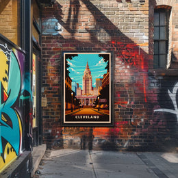 Cleveland Cityscape Poster
