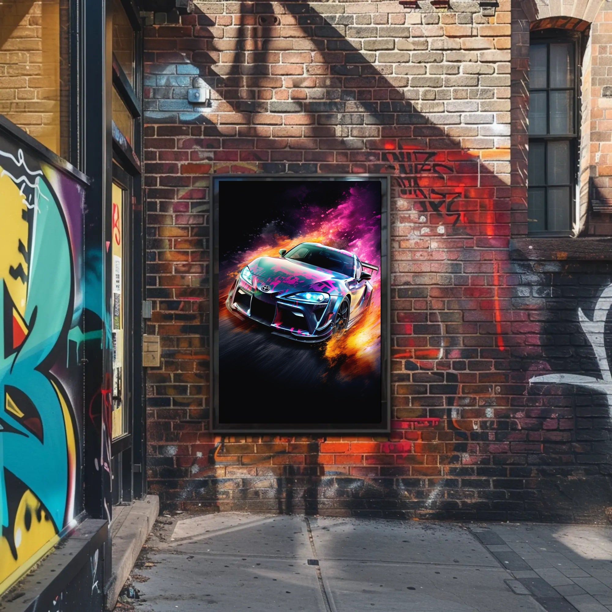 Sleek Modern Sports Car Poster for Thrill Seekers