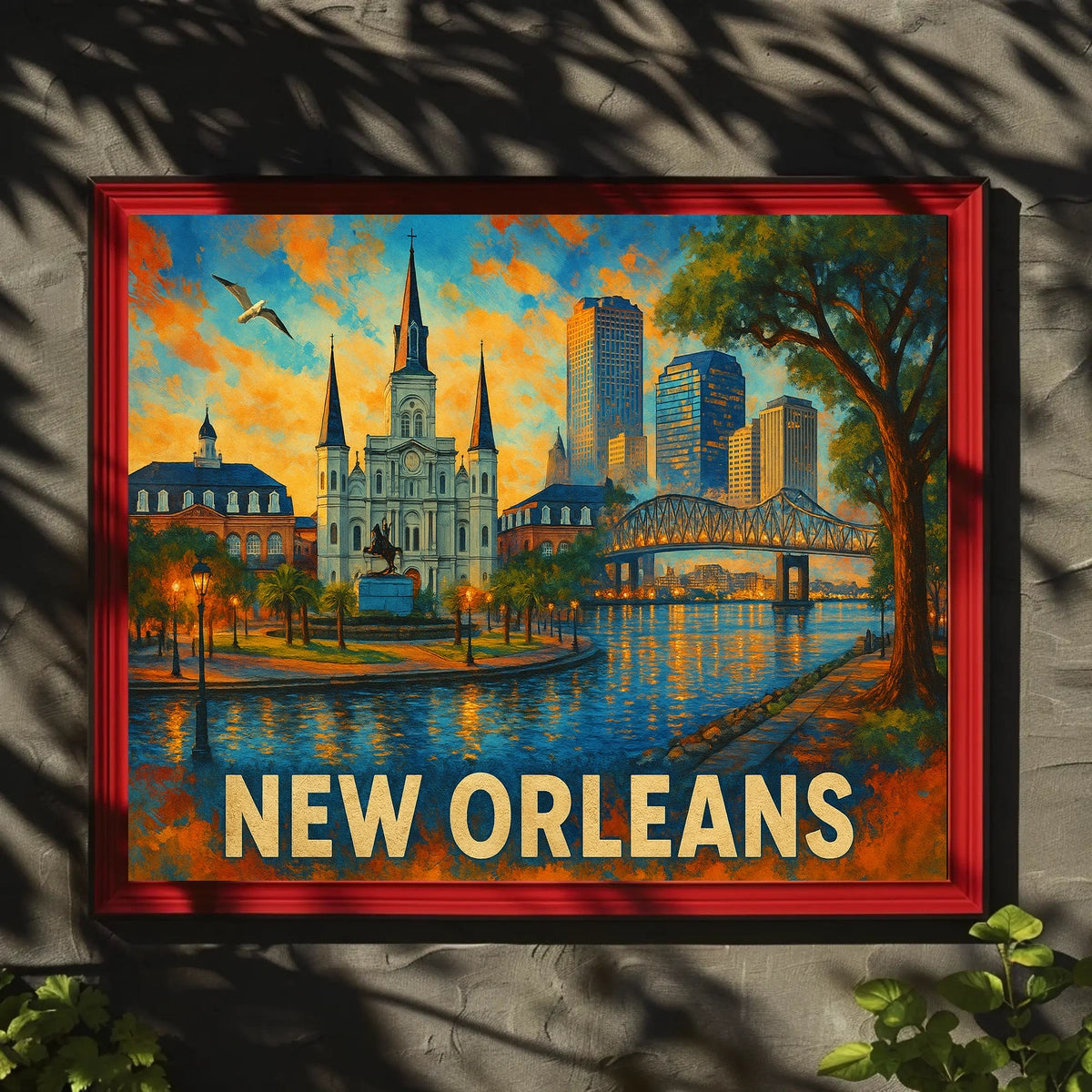 New Orleans Skyline Poster