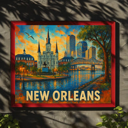 New Orleans Skyline Poster