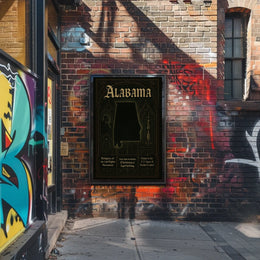 Alabama A Historical and Cultural Tribute Poster