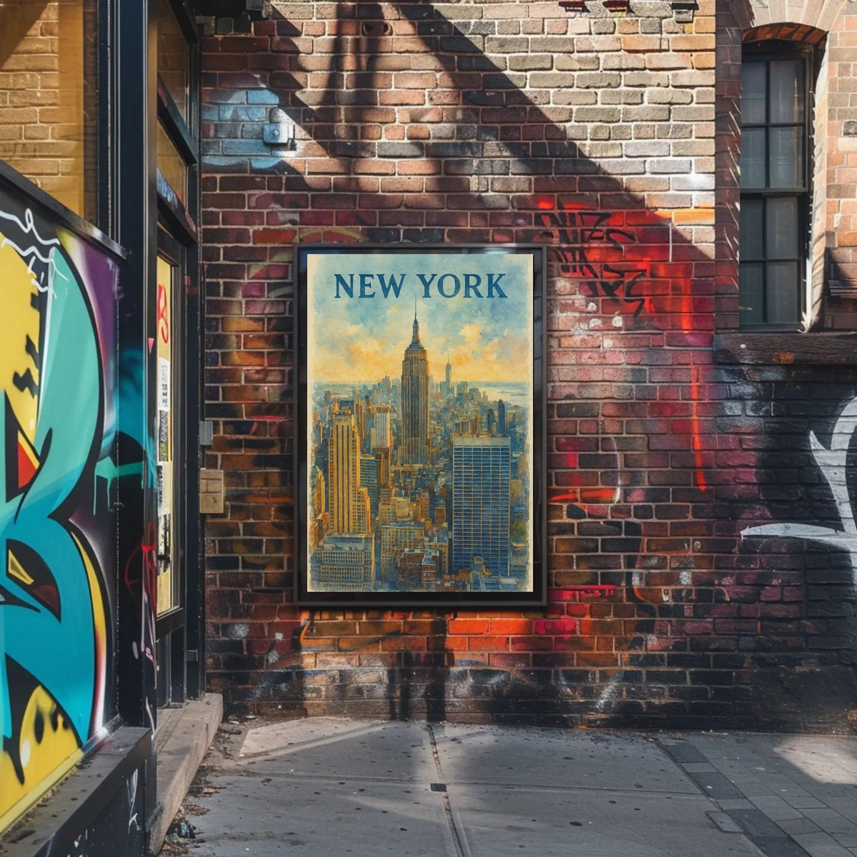 New York Water Color Poster