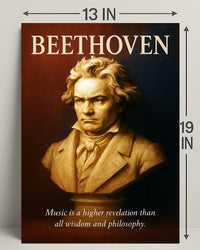 Beethoven Musical Genius Poster PosterGoat