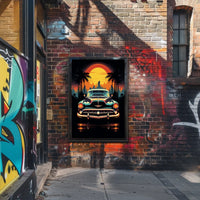Retro Sunset Drive Poster