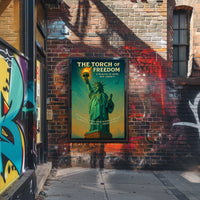Statue of Liberty Vintage Patriotic Travel Poster