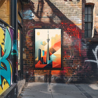 CN Tower in Toronto Skyline Travel Poster