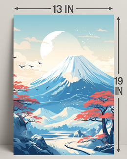 Tranquil Mountain Landscape Poster