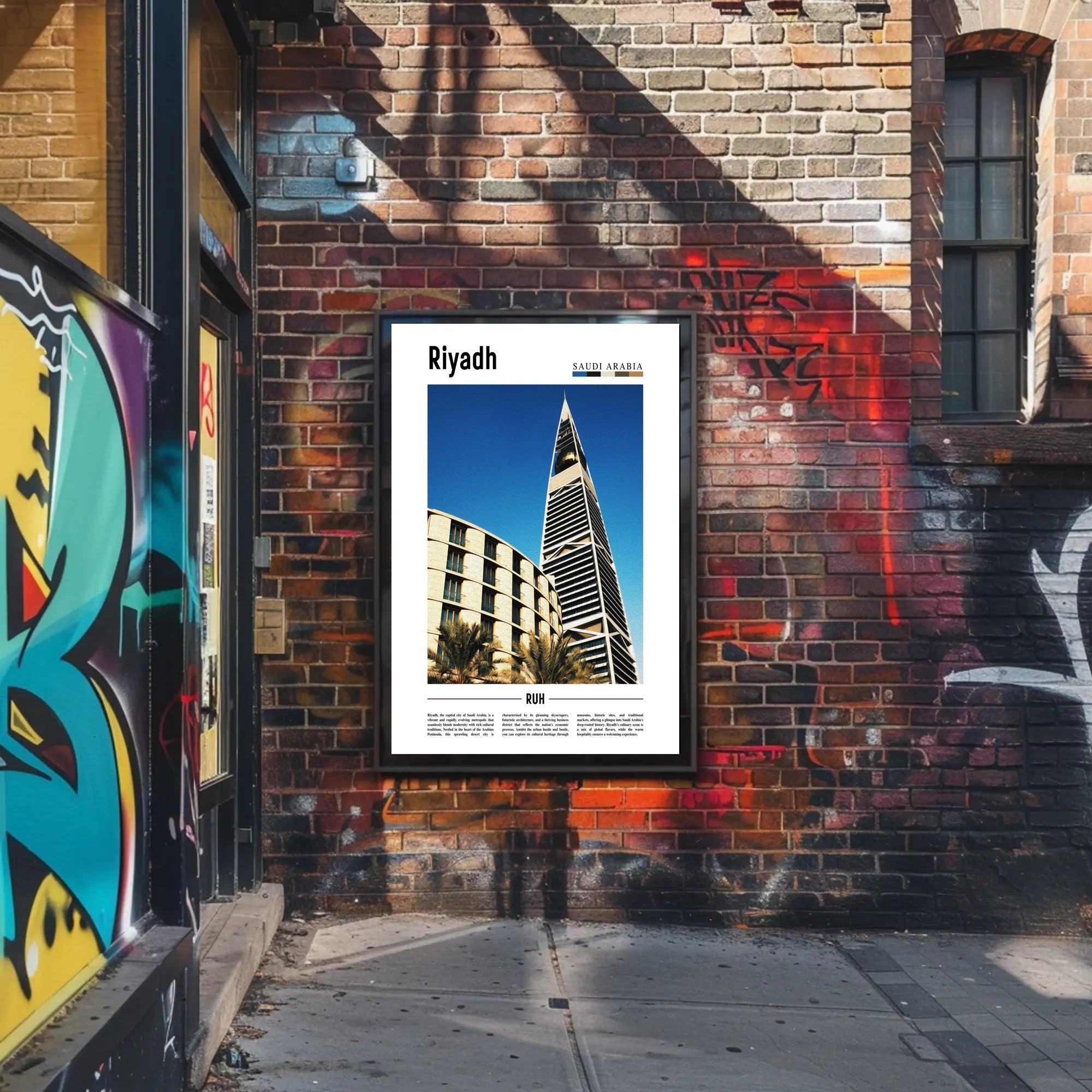 Riyadh Architectural Marvel Urban Cityscape Poster PosterGoat
