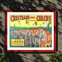 Cristiani Bros. Wild-Animal Circus Poster