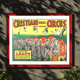 Cristiani Bros. Wild-Animal Circus Poster