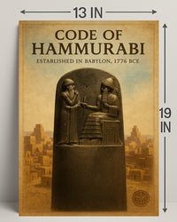 Code of Hammurabi Wall Art Print Decor PosterGoat