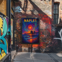 Naples A Cosmic Sunset Poster