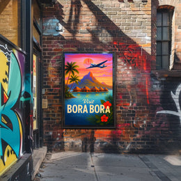 Visit Bora Bora Poster PosterGoat