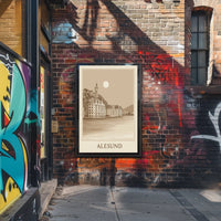 Alesund Scenic Coastal Town Poster