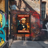 Abraham Lincoln Christmas Poster