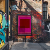Vibrant Geometric Abstraction Poster