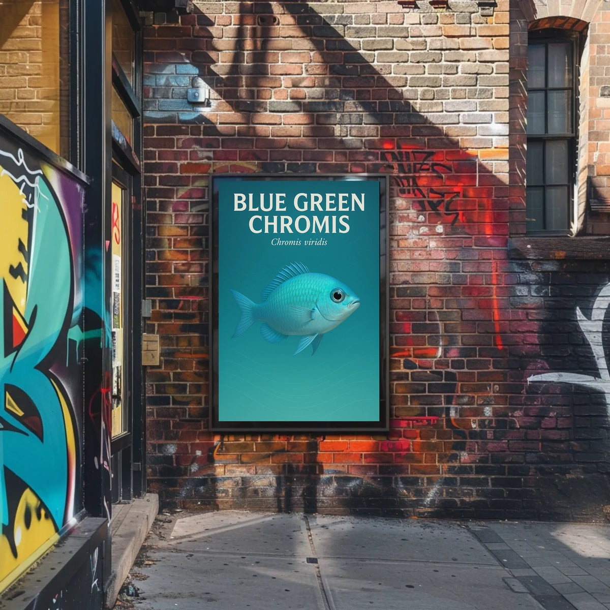 Blue Green Chromis Poster