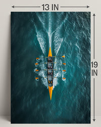 Rowing In Harmony Poster PosterGoat