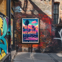 Palm Springs Vivid Sunset Poster