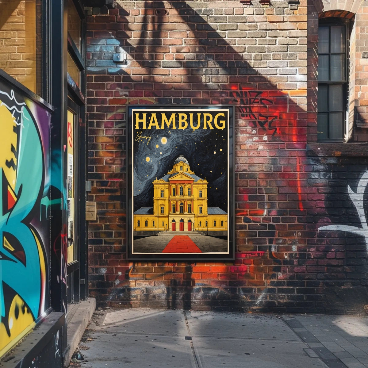 Hamburg Nightscape Poster