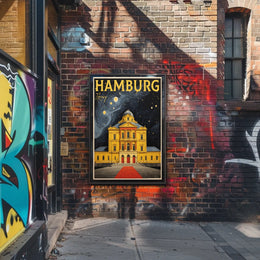 Hamburg Nightscape Poster