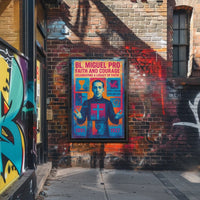 Bl. Miguel Pro Faith And Courage Poster