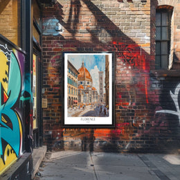Florence Cathedral Watercolor Poster PosterGoat