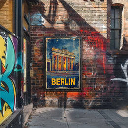 Berlin Iconic Landmark Poster