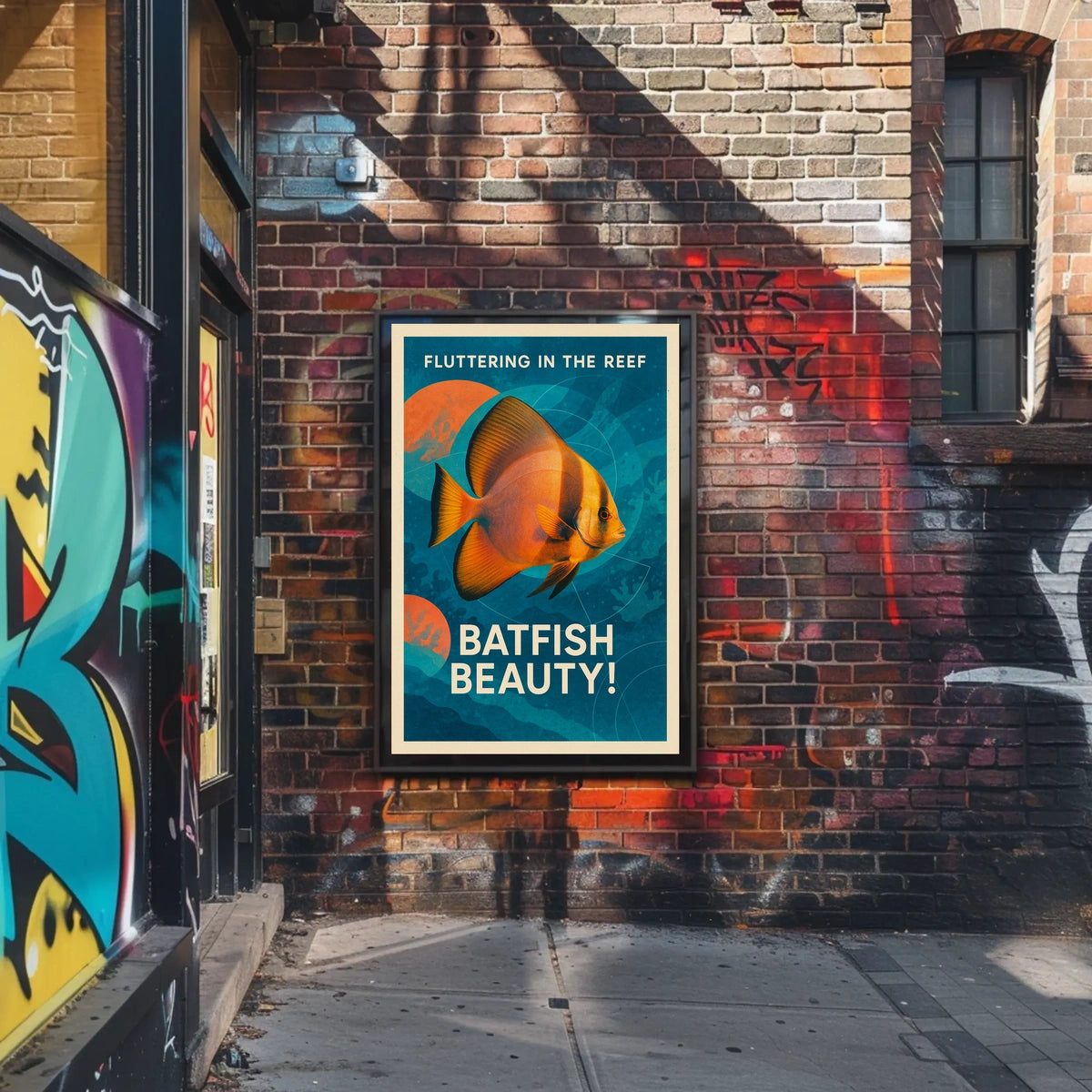 Fluttering In The Reef Poster