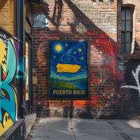 PUERTO RICO Starry Night Cultural or Heritage Poster
