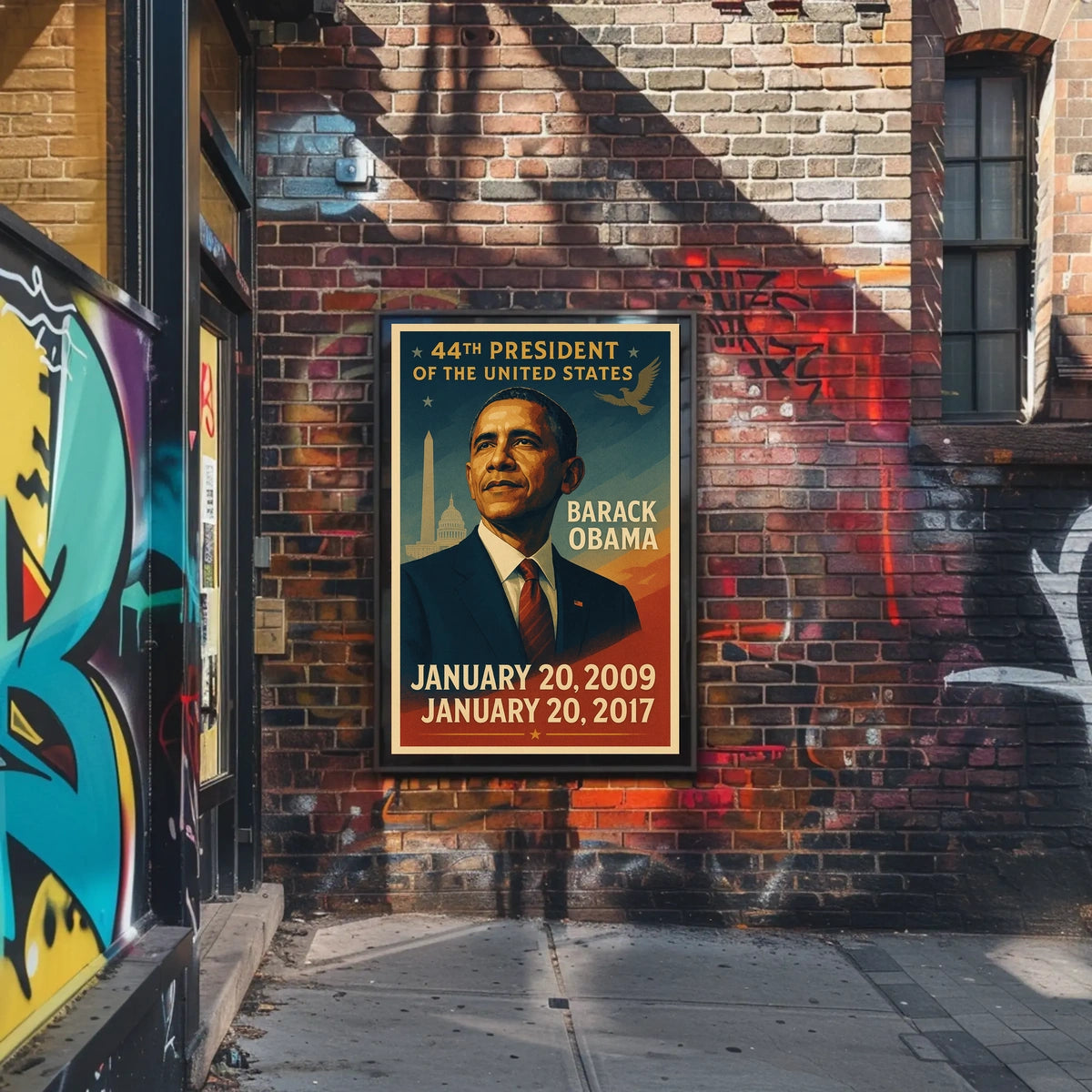 Barack Obama Inspirational Presidential Era Historical Poster