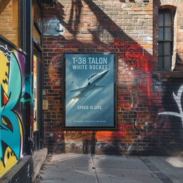 T-38 Talon Jet Speed Enthusiast Poster