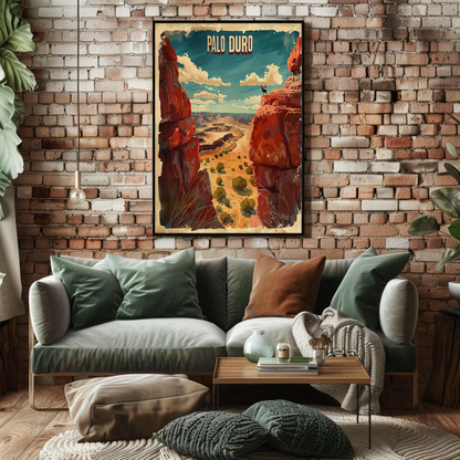 Palo Duro Canyon Texas Landscape Travel Poster