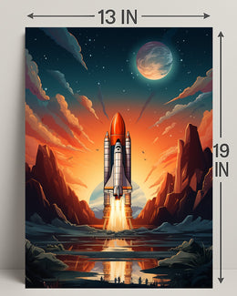 Celestial Launch Poster