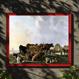 Serene Countryside Scene Pastoral Heritage Poster